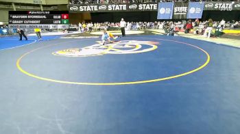 Boys 1A 144 lbs Cons. Round 2 - Grady Cuthbert, La Center vs Brayden Storedahl, Kalama