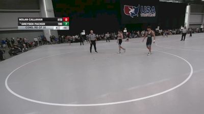 120 lbs Cons. Rd Of 32 - Nolan Callahan, Beat The Streets Chicago-Midway vs Greysen Packer, Team Idaho Wrestling Club