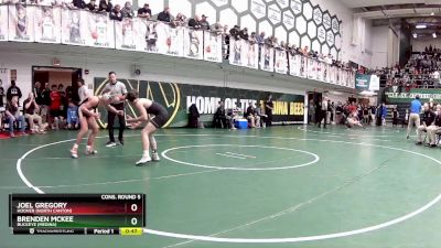 120 lbs Cons. Round 5 - Brenden McKee, Buckeye (Medina) vs Joel Gregory, Hoover (North Canton)