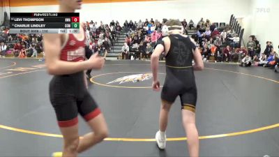 110 lbs Champ. Round 1 - Levi Thompson, Hawkeye Wrestling Academy vs Charlie Lindley, Central City Matcats