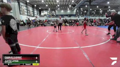 60 lbs Cons. Round 2 - Charles Clement, Guerrilla Wrestling Assoc. vs Austin Latinis, Mat Sharks