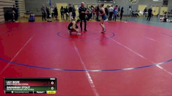 152G Semifinal - Savannah Stout, South Anchorage High School vs Lily Boze, Eagle River High School