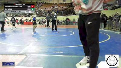 100 lbs Consi Of 16 #1 - Vye Lack, Deer Creek Wrestling vs Canton Maddox, Pryor Tigers Wrestling