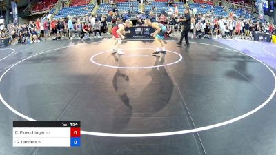 120 lbs Cons 32 #2 - Cael Floerchinger, MT vs Gavin Landers, IA