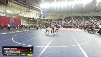 Girls 100 lbs Champ. Round 2 - Marina Hernandez, Zillah (Girls) vs Jordan Tucker, Prosser (Girls)