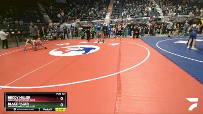 71 lbs Quarterfinal - Blake Rager, Sheridan Wrestling Club vs Brody Miller, Worland Wrestling Club