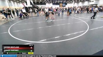 127 lbs Quarterfinal - Hayden Bratland, IA vs Parker Martinez, OK