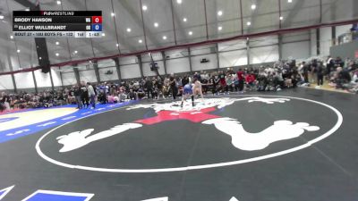 16U Boys FS - 132 lbs Champ. Round 1 - Brody Hanson, WA vs Elliot Wullbrandt, OR