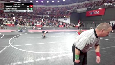 60 lbs Cons. Round 2 - Kamden Frailing, Winneconne vs Dean Theisen, AF Green Demons