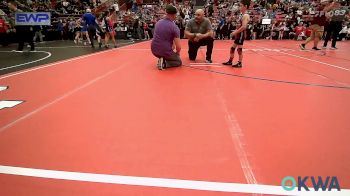 55 lbs Consi Of 8 #2 - Boston Fry, Morrison Takedown Club vs Maverick Selby, Chickasha Youth Wrestling