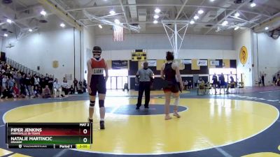 130 lbs Champ. Round 1 - Natalie Martincic, Orange vs Piper Jenkins, Marysville (B-Team)