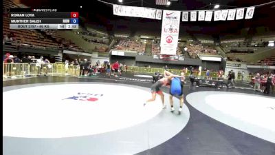 86 kg Cons. Semis - Roman Loya vs Munther Saleh, Rodriguez High School Wrestling
