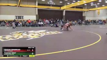 157 lbs Cons. Semi - Thomas West, Baldwin Wallace vs Teagan Hendricks, Ohio Northern
