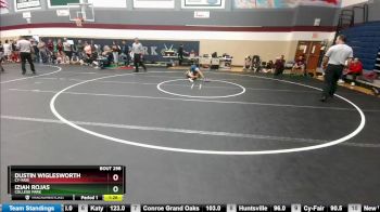 113 lbs Semifinal - Iziah Rojas, College Park vs Dustin Wiglesworth, Cy-Fair