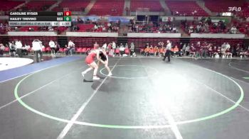 135 lbs Round 2 - Quarters & 1st Wb (16 Team) - Hailey Trevino, Rockwall vs Caroline Ryser, Katy