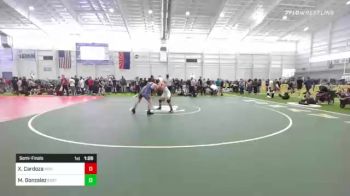 123 lbs Semifinal - Xavier Cardoza, Xcel Wc vs Maddox Gonzalez, Eastern Sabers