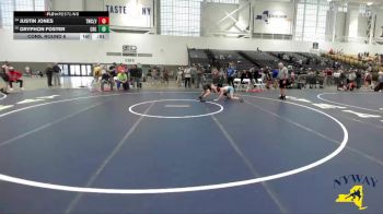 108 lbs Cons. Round 6 - Gryphon Foster, Club Not Listed vs Justin Jones, Tri-State Wrestling Club (Hudson Valley)