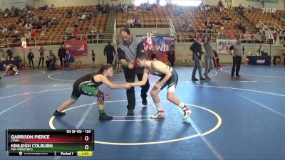 130 lbs Round 3 - Kinleigh Colburn, Mat Monster`s vs Garrison Pierce, CEWA