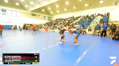 170 lbs Cons. Semi - Aaliah Enriquez, Dog Pound WC vs Alyiah Sandoval, Santa Ana Wrestling Club