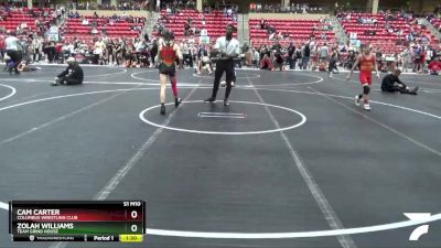 88 lbs Cons. Round 3 - Zolah Williams, TEAM GRIND HOUSE vs Cam Carter, Columbus Wrestling Club
