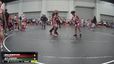 90 lbs Round 6 (10 Team) - Braxton Plunk, Backyard Brawlers Gold vs Wyatt Bishop, MF Savage