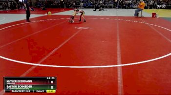 55 lbs Champ. Round 1 - Khyler Beermann, Wabasso vs Easton Schneider, NLS (New London/Spicer)