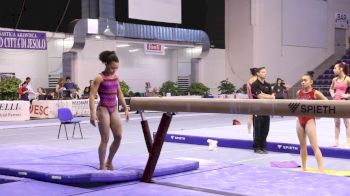 Sydney Barros(USA) Beam Routine, Training Day 2 - 2018 City of Jesolo Trophy
