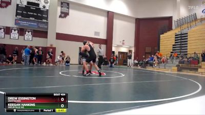 173-181 lbs Round 3 - Drew Essington, Unattached vs Keegan Hankins, Shelbyville WC