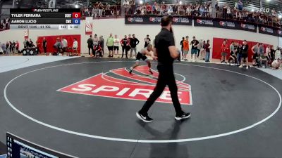 61 kg Cons. Round 2 - Tyler Ferrara, Spartan Combat RTC/ Titan Mercury Wrestling Club (TMWC) vs Aaron Lucio, Southeastern Wrestling Club
