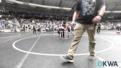 46 lbs Consi Of 32 #1 - Colton Herzfeld, Newcastle Youth Wrestling vs Brooks Kilmer, Harrah