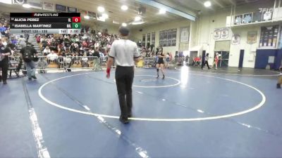 135 lbs Champ. Round 1 - Isabella Martinez, Millikan vs Alicia Perez, Don Lugo