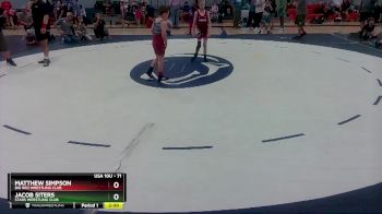 71 lbs Round 1 - Jacob Siters, Stars Wrestling Club vs Matthew Simpson, Big Red Wrestling Club