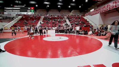 JH 138 lbs 1st Place Match - Alaysia Dedmon, Shawnee JH vs Charlie Kennedy, Yukon JH