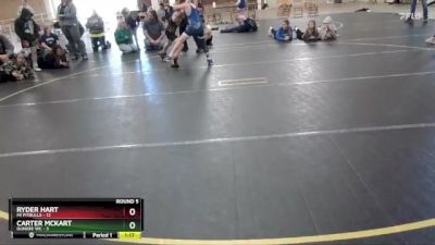 85 lbs Round 5 (6 Team) - Carter McKart, Dundee WC vs Ryder Hart, Mi Pitbulls