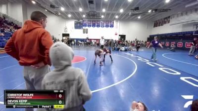 82 lbs Cons. Semi - Devon Kemp, Windy City Wrestlers vs Christof Wolfe, Casper Wrestling Club