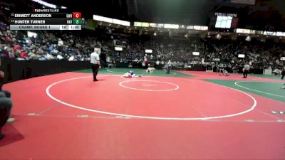 90 lbs Champ. Round 1 - Emmett Anderson, GWRA vs Hunter Turner, BKV1