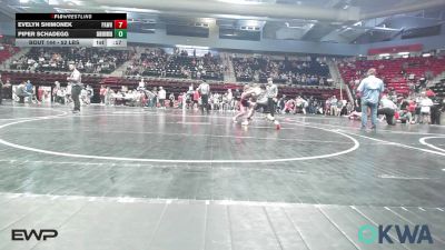 100 lbs Quarterfinal - Elliott Gibson, Owasso Takedown Club vs Nash Ward, Kiefer Youth Wrestling Club