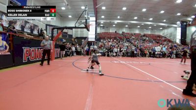 49 lbs Semifinal - Ross Shimonek II, Pawhuska Elks Takedown vs Kellen DeLain, Blackwell Wrestling Club