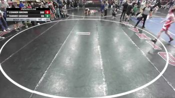 132 lbs Champ. Round 2 - Tanner George, Coeur D`Alene High School vs Conner Brown, Sandpoint