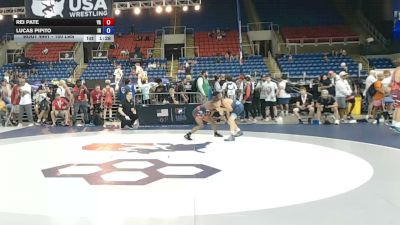 100 lbs Cons. Rd Of 16 - Rei Pate, Virginia vs Lucas Pipito, Indiana