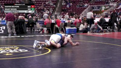 189 lbs 5th Place - Easton Belfiore, Brookville vs Brady Brown, Derry