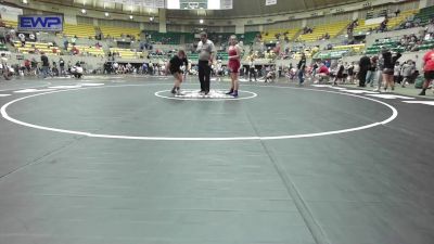 185 lbs Rr Rnd 5 - Aubrey Bishop, Beebe Badgers Wrestling Club vs Hillary Wright, Searcy Youth Wrestling