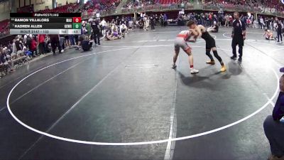 132 lbs Cons. Round 3 - Ramon Villalobs, Madison vs Kadren Allen, Garden County Wrestling Club