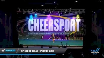 Spirit of Texas - Purple Aces [2021 L3 Junior - Medium - B Day 2] 2021 CHEERSPORT National Cheerleading Championship