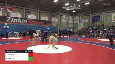 138 lbs Consi Of 16 #1 - Christopher Phillips, El Capitan (Merced) vs Brady Fox, Ponderosa