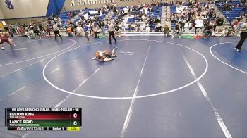 96 lbs Cons. Round 3 - Lance Read, Timpanogos Wrestling vs Kelton King, Top Of Utah