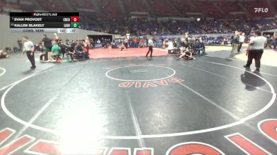 4A Boys 113 lbs Cons. Semi - Evan Provost, Crook County Boys vs Kallen Blakely, La Grande Boys