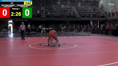 157 lbs Semifinal - Aden Graves, Providence (Mont.) vs Aaron Gandara, Southern Oregon