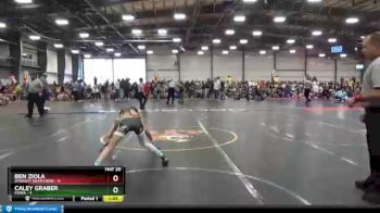 88 lbs Round 1 (6 Team) - Ben Ziola, Dynasty Death Row vs Caley Graber, POWA