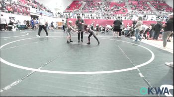 46 lbs Consi Of 16 #2 - Alaina Bert, Del City Little League Wrestling vs Karter Hanna, Piedmont